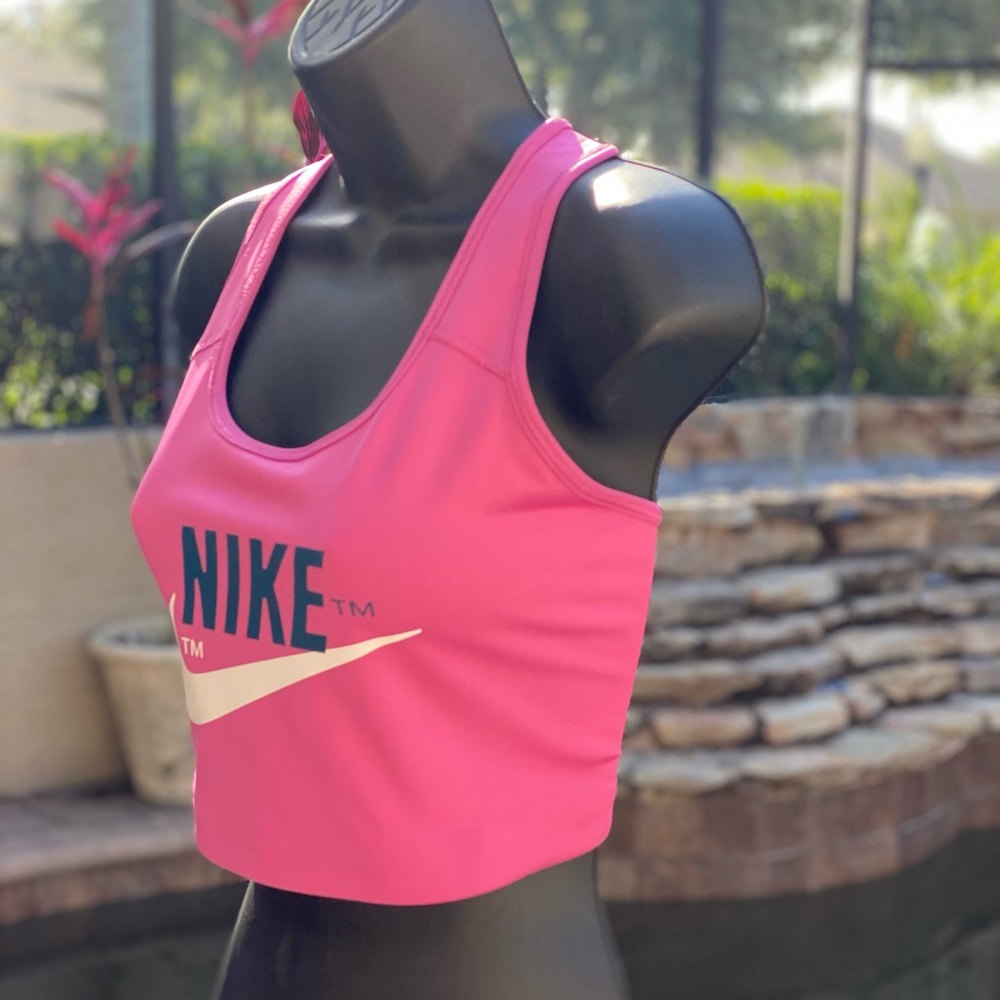 NIKE SWOOSH CLASH DRI FIT SPIRTS BRA DB4687-665 1X - Picture 3 of 4